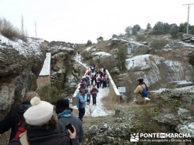 Villa de Pedraza y el Cañón del Río Cega; senderismo almeria rutas